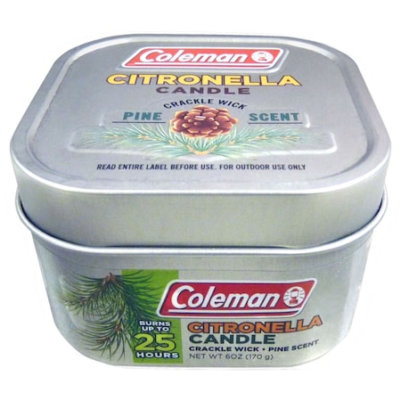 Wisconsin Pharmacal Co. 2023 Wpc Coleman Citronella Tin Candle - Pine Scent WPC-7714